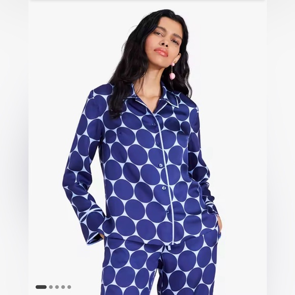 Kate Spade Joy Dot Pajama top Silk blend